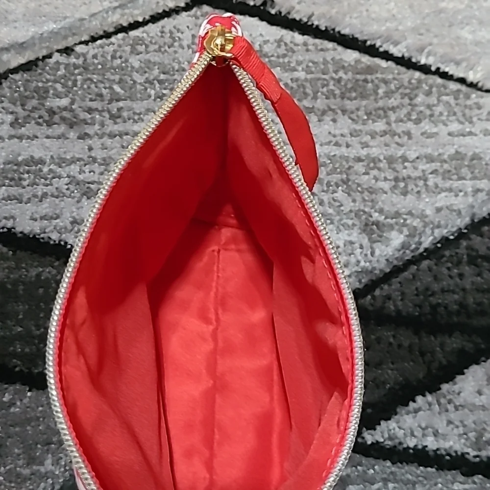 Victoria Secret 2016 Heart Design Canvas Organizer Pouch Bag Price Firm